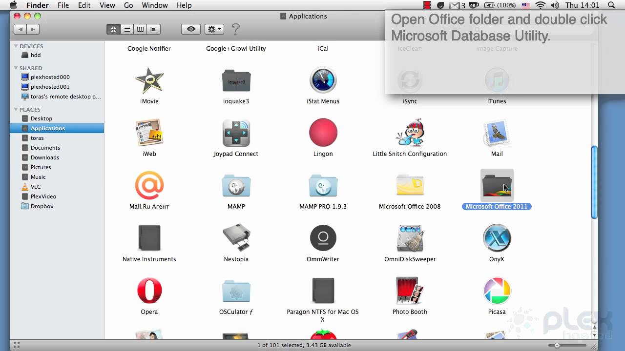 Office 2011 outlook for mac osx